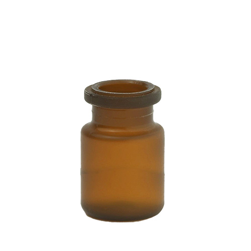 5 ml flacon PP amber Ø 20 mm felskraag
